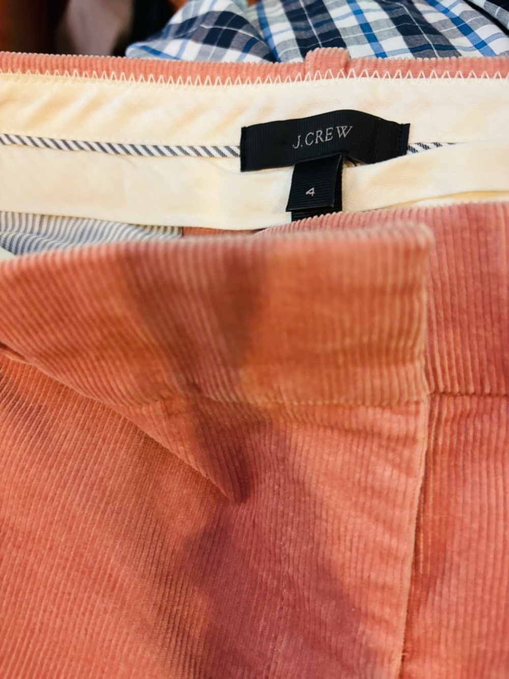 J. Crew Rose Pink Corduroy pants